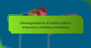 Ciberseguridad en el ámbito político: amenazas y medidas preventivas