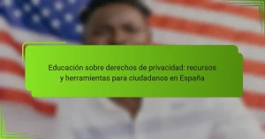 Educación sobre derechos de privacidad: recursos y herramientas para ciudadanos en España