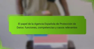 El papel de la Agencia Española de Protección de Datos: funciones, competencias y casos relevantes