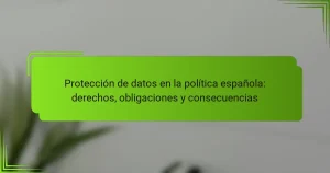 Protección de datos en la política española: derechos, obligaciones y consecuencias