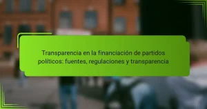 Transparencia en la financiación de partidos políticos: fuentes, regulaciones y transparencia